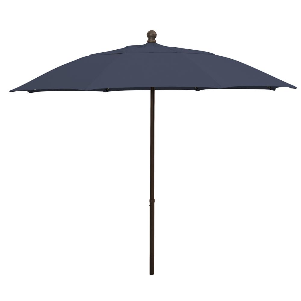 9' Oct Patio Umbrella 8 Rib with Navy Blue Solution Dyed Poly Canopy. Picture 1