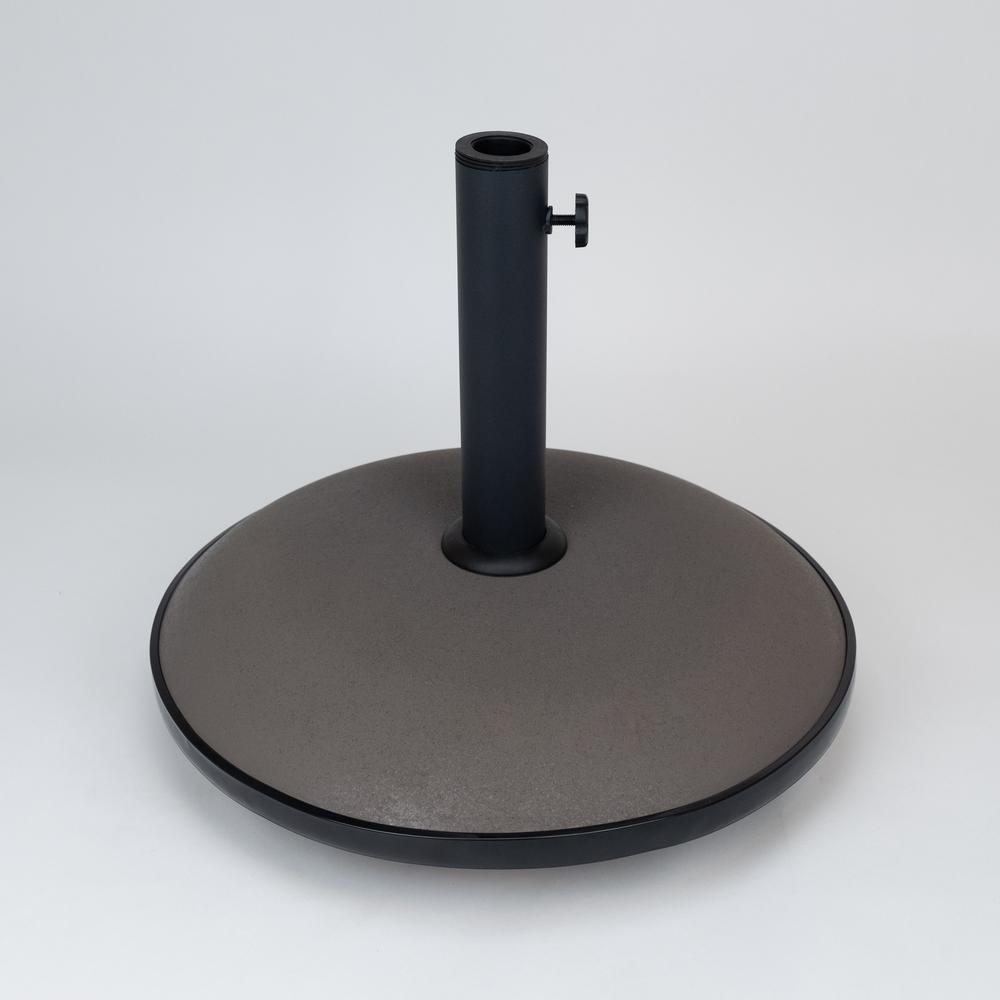 55 lb Champagne Concrete Base Fits up to 1.75" Diameter Umbrella Poles. Picture 2