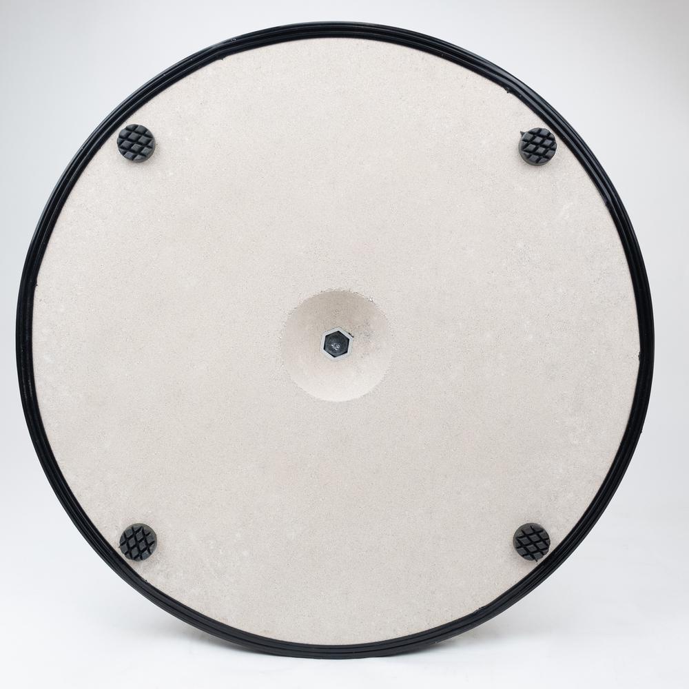 55 lb White Concrete Base Fits up to 1.75" Diameter Umbrella Poles. Picture 1