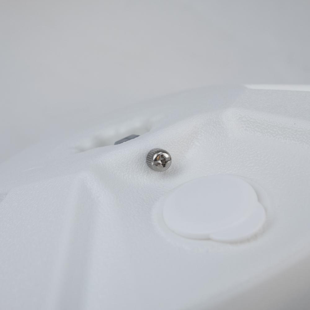 16" Dia Plastic White Umbrella Base Fits 1.5" Dia Umbrella Poles. Picture 2