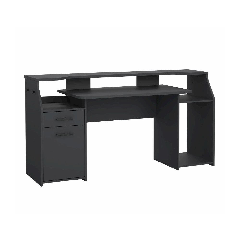 Function Plus Gaming Desk, Matt Grey. Picture 1