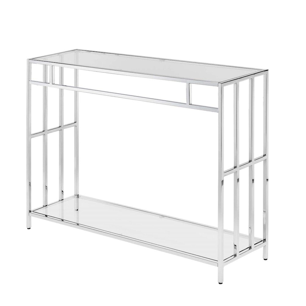 Mission Glass Console Table. Picture 1