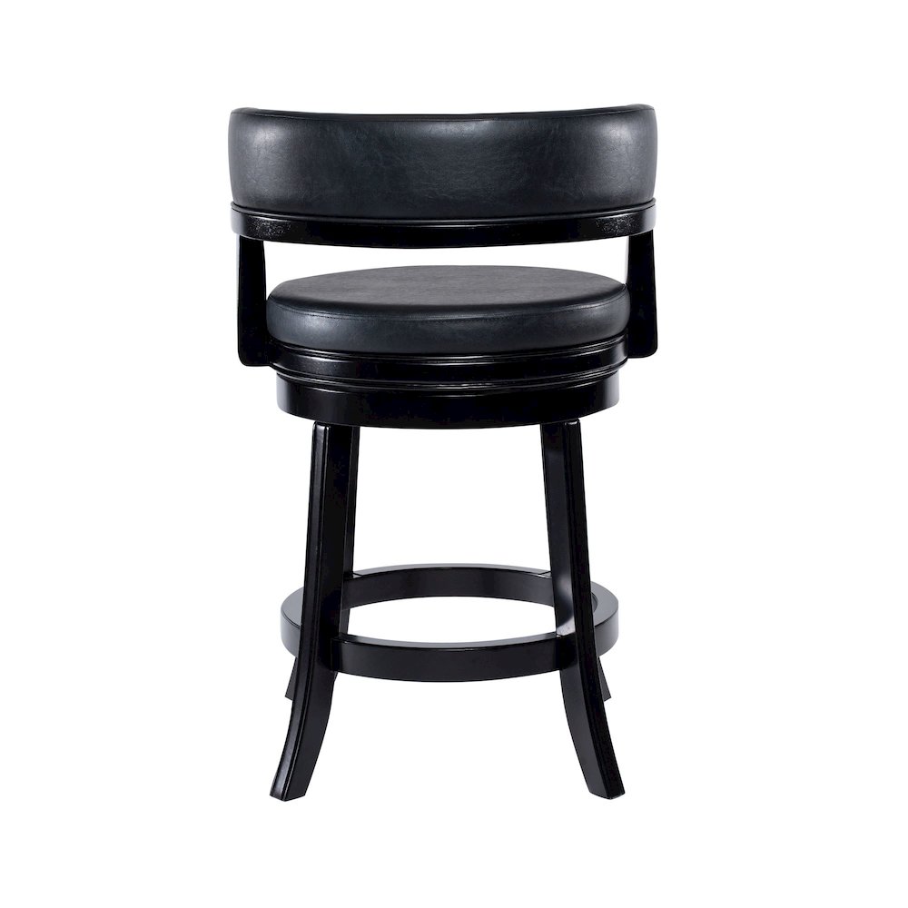 Balen Swivel Counter Stool - Black. Picture 8