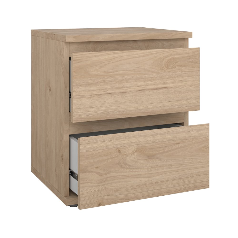 Aurora 2 Drawer Nightstand, Jackson Hickory. Picture 6