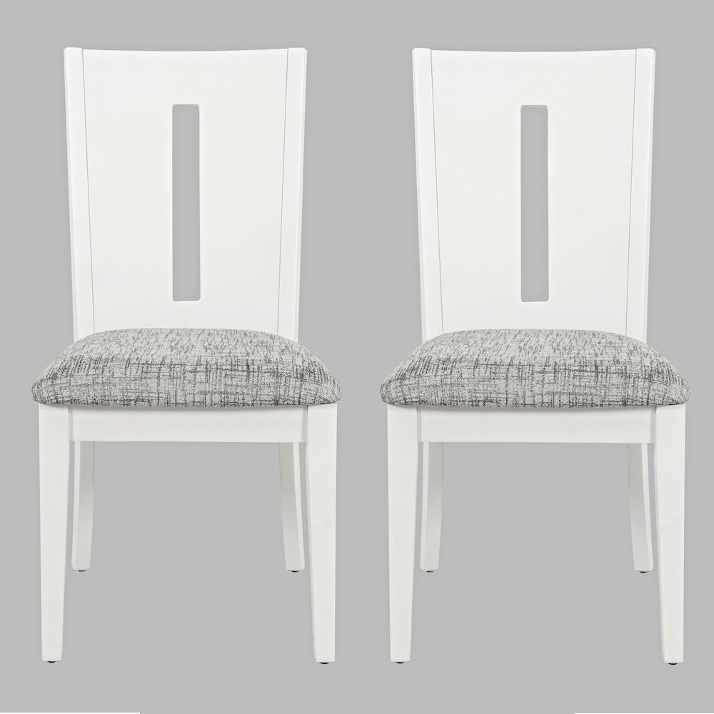 Urban Icon Contemporary Slotback Upholstered Dining Chair (Set of 2). Picture 1