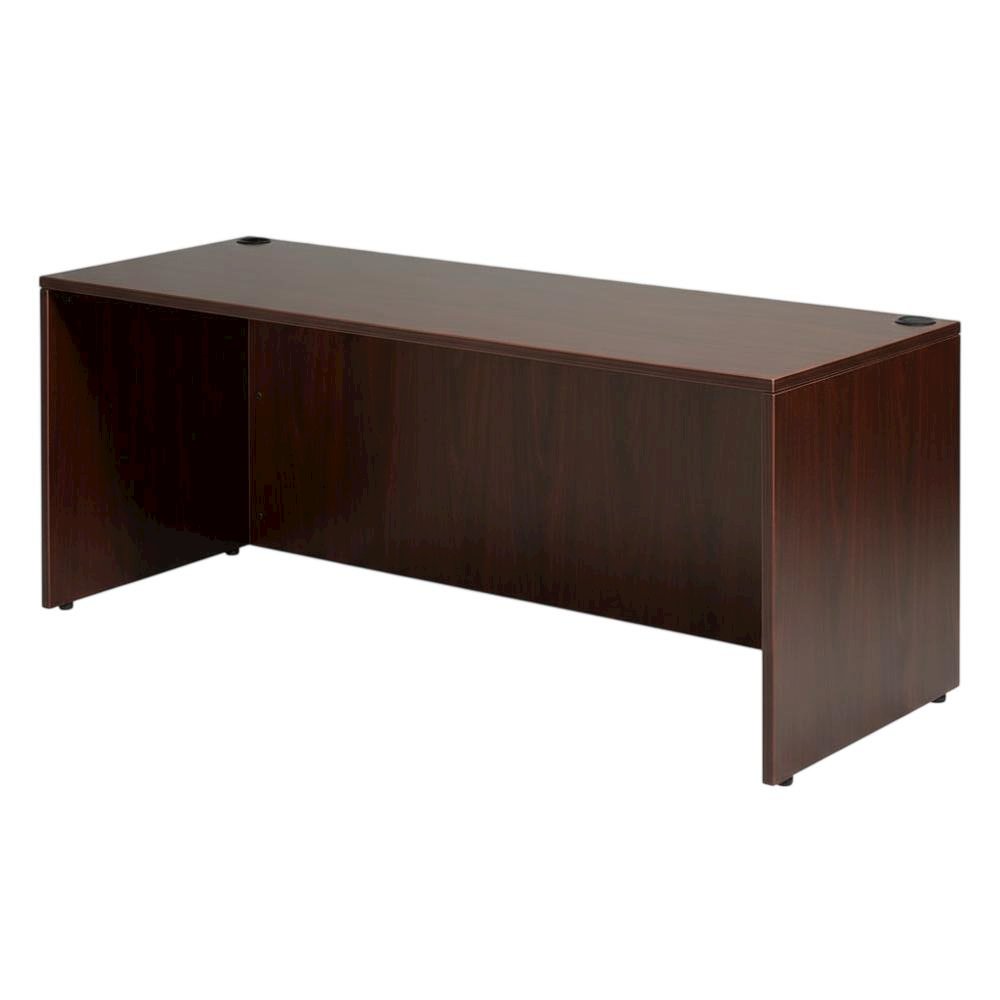 Mahogany Office Desk With Elegant Finish For Professional Workspace. Picture 1