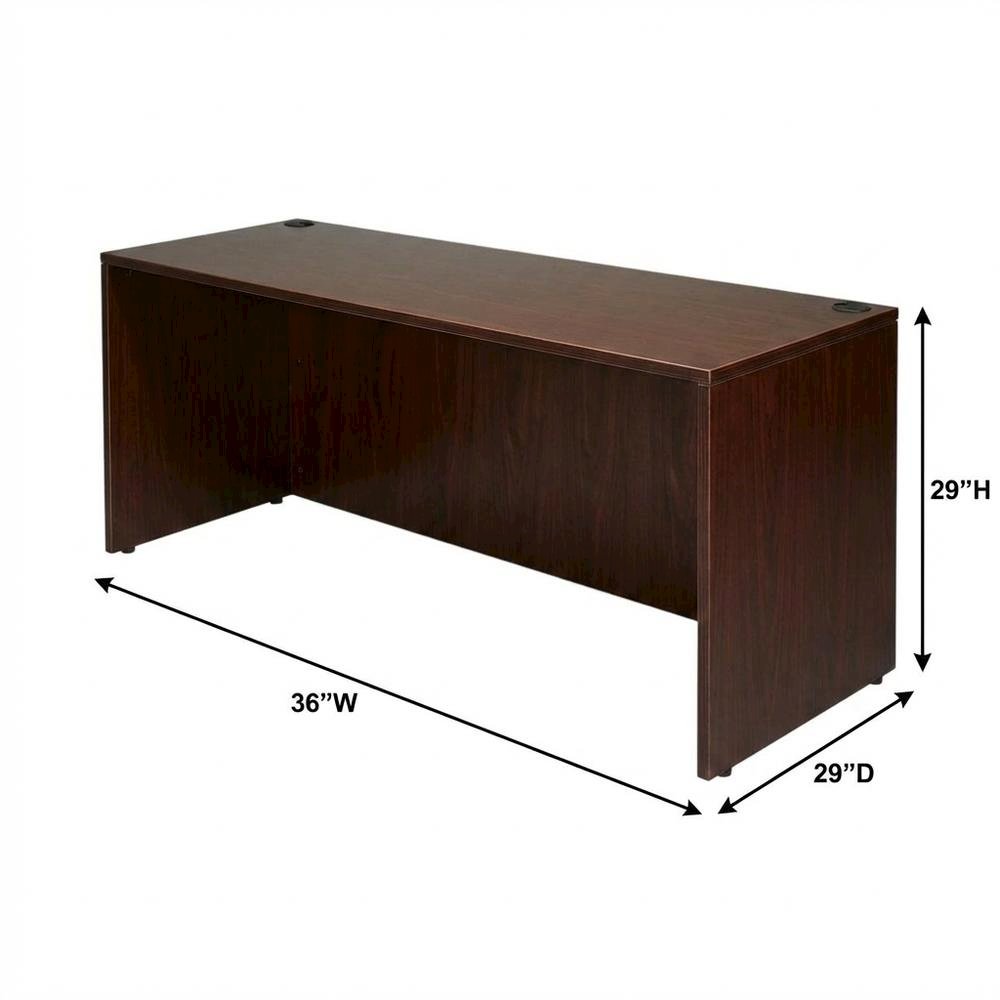 Mahogany Office Desk With Elegant Finish For Professional Workspace. Picture 7
