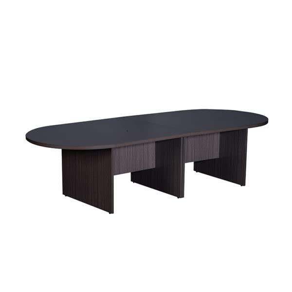 Boss 10Ft Race Track Conference Table - Driftwood. Picture 1
