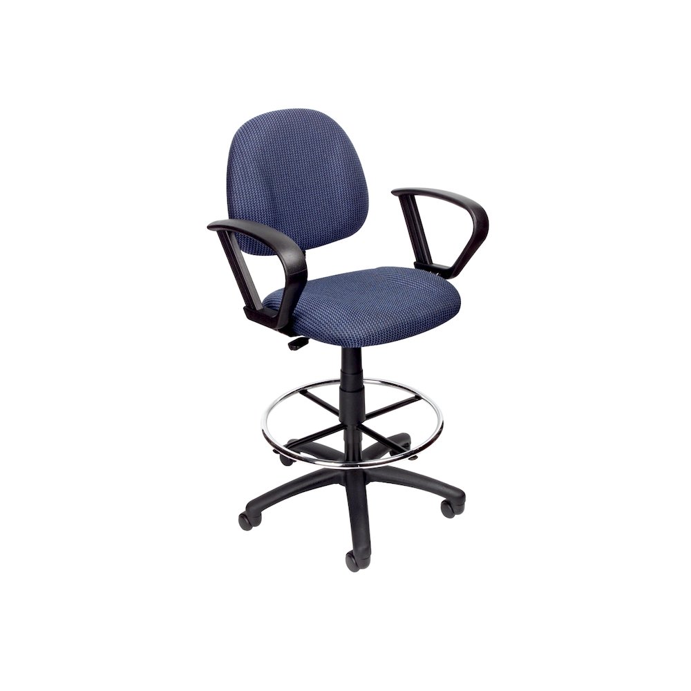 Boss Drafting Stool (B315-Be) W/Footring And Loop Arms. Picture 1