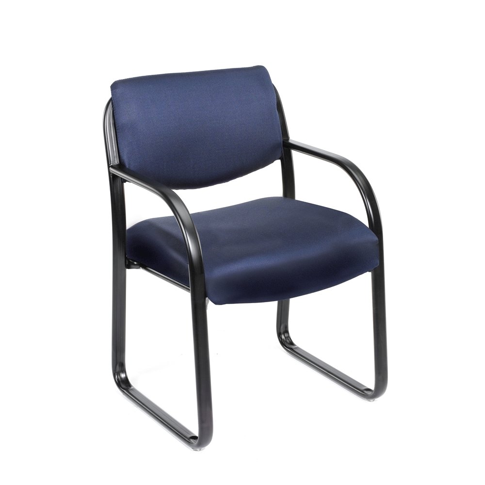 Blue Arm Chair For Reception, Waiting Room Chairs, Lobby Or Office Seating. Picture 1