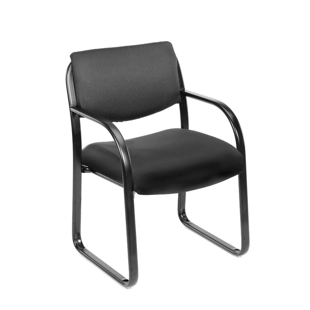 Black Arm Chair For Reception, Lobby Chair Or Waiting Room Guest Seating. Picture 1