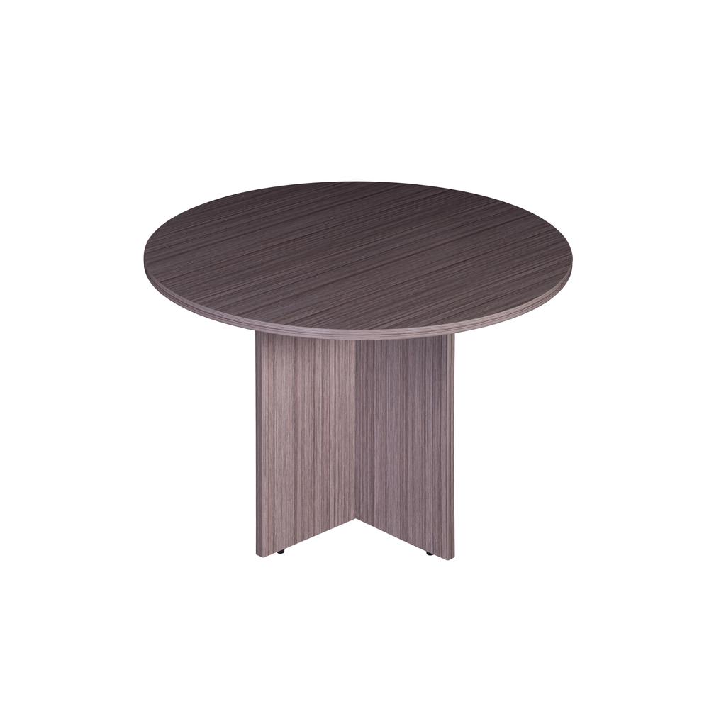 Boss 47" Round Table & 4 Boss Square Back  Diamond Stacking Chair W/Arm. Picture 1