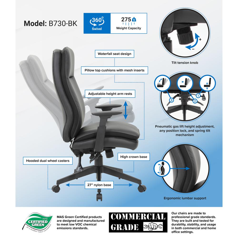 Boss Executive Chair, Black. Picture 6