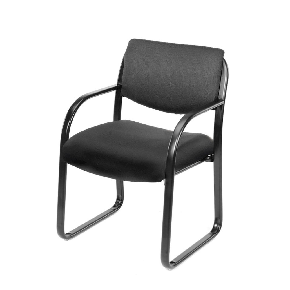 Black Arm Chair For Reception, Lobby Chair Or Waiting Room Guest Seating. Picture 4