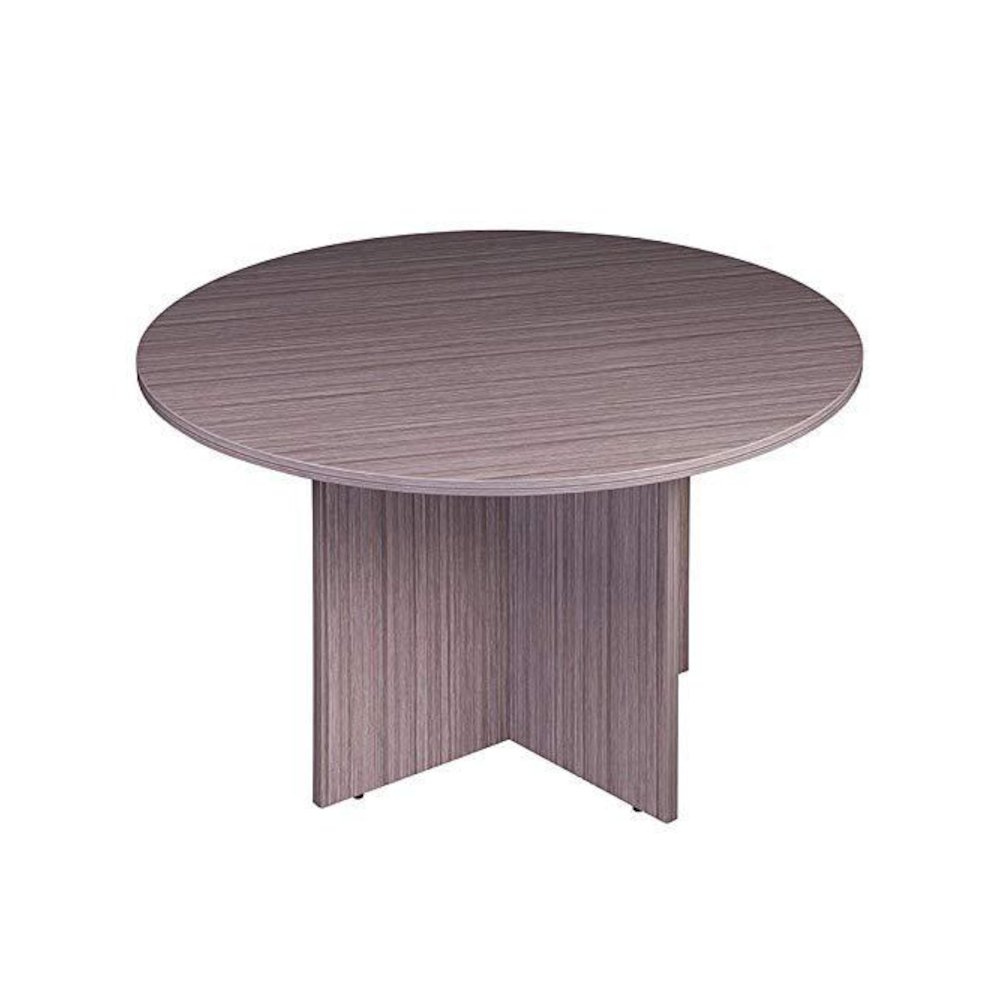 Boss 42" Round Table, Driftwood. Picture 1
