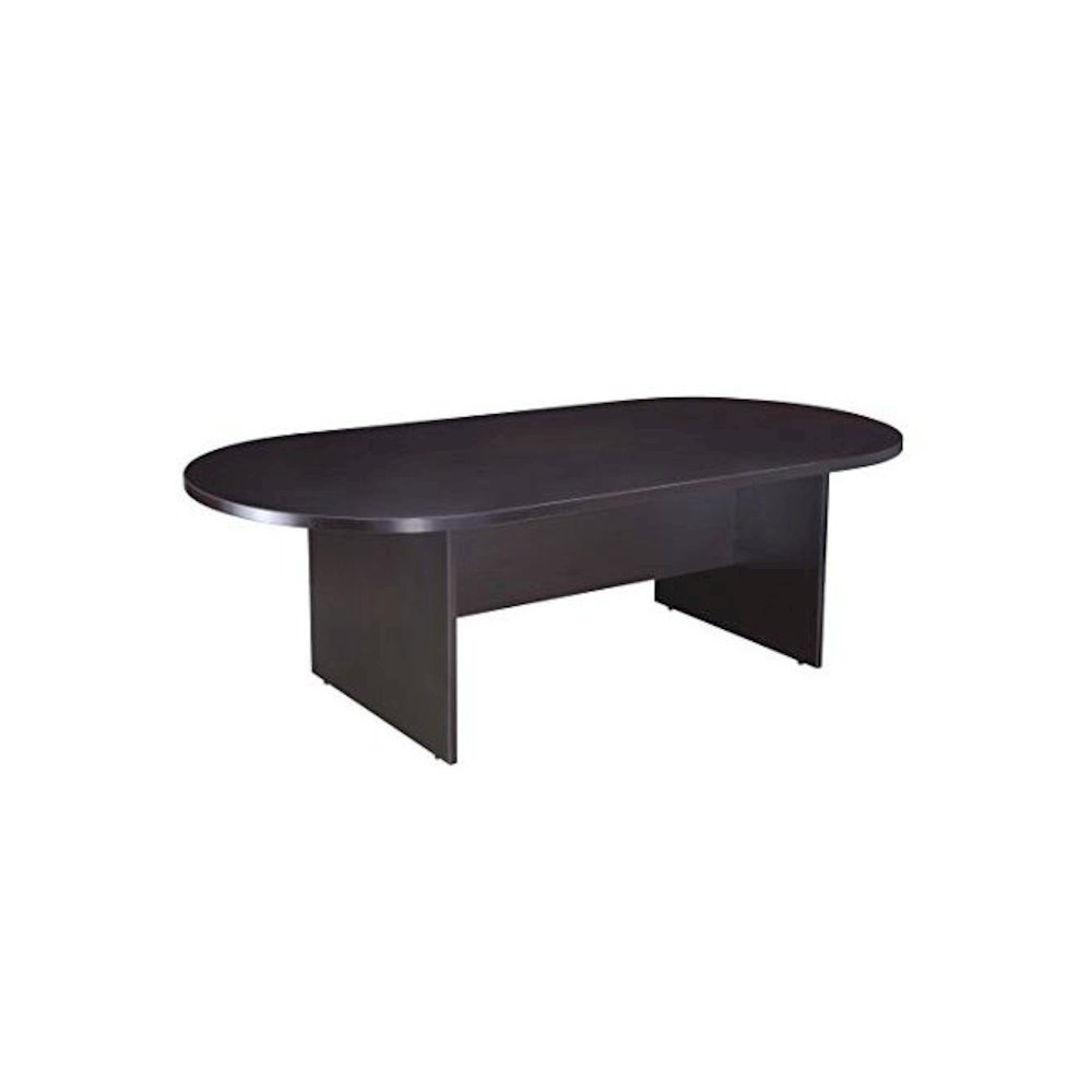 Boss 71W X 35D Race Track Conference Table, Mocha. Picture 1