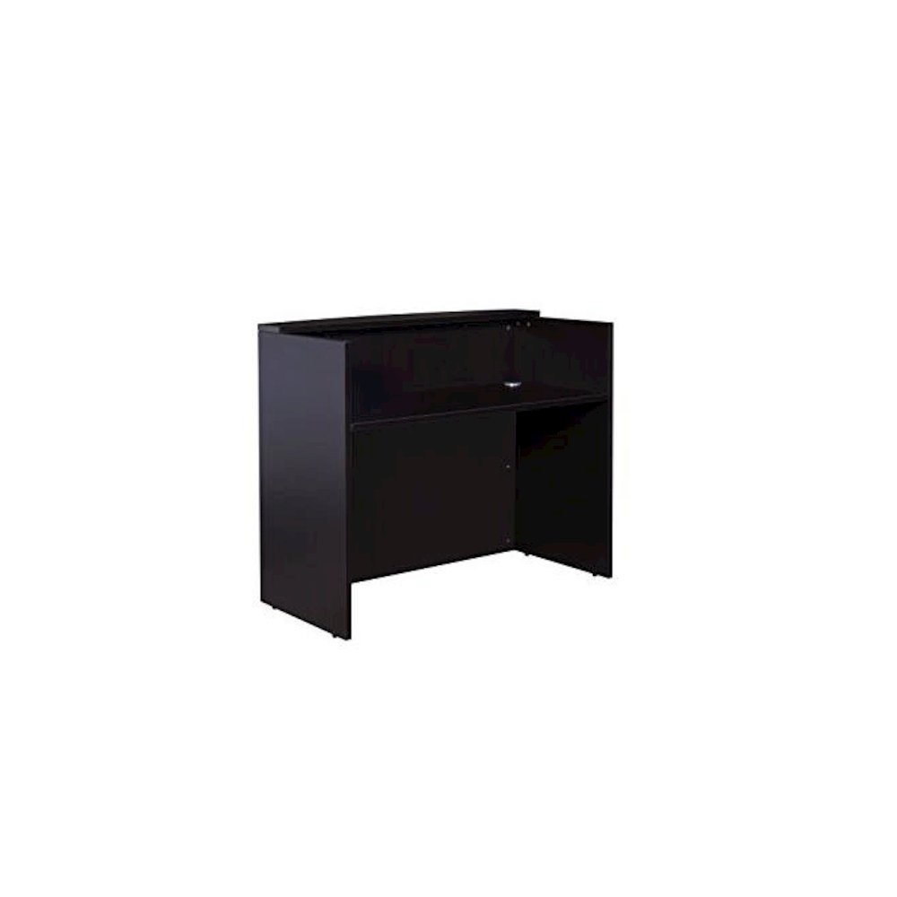 Glazed Reception Desk, 48Wx26Dx41.5H Mocha. Picture 1