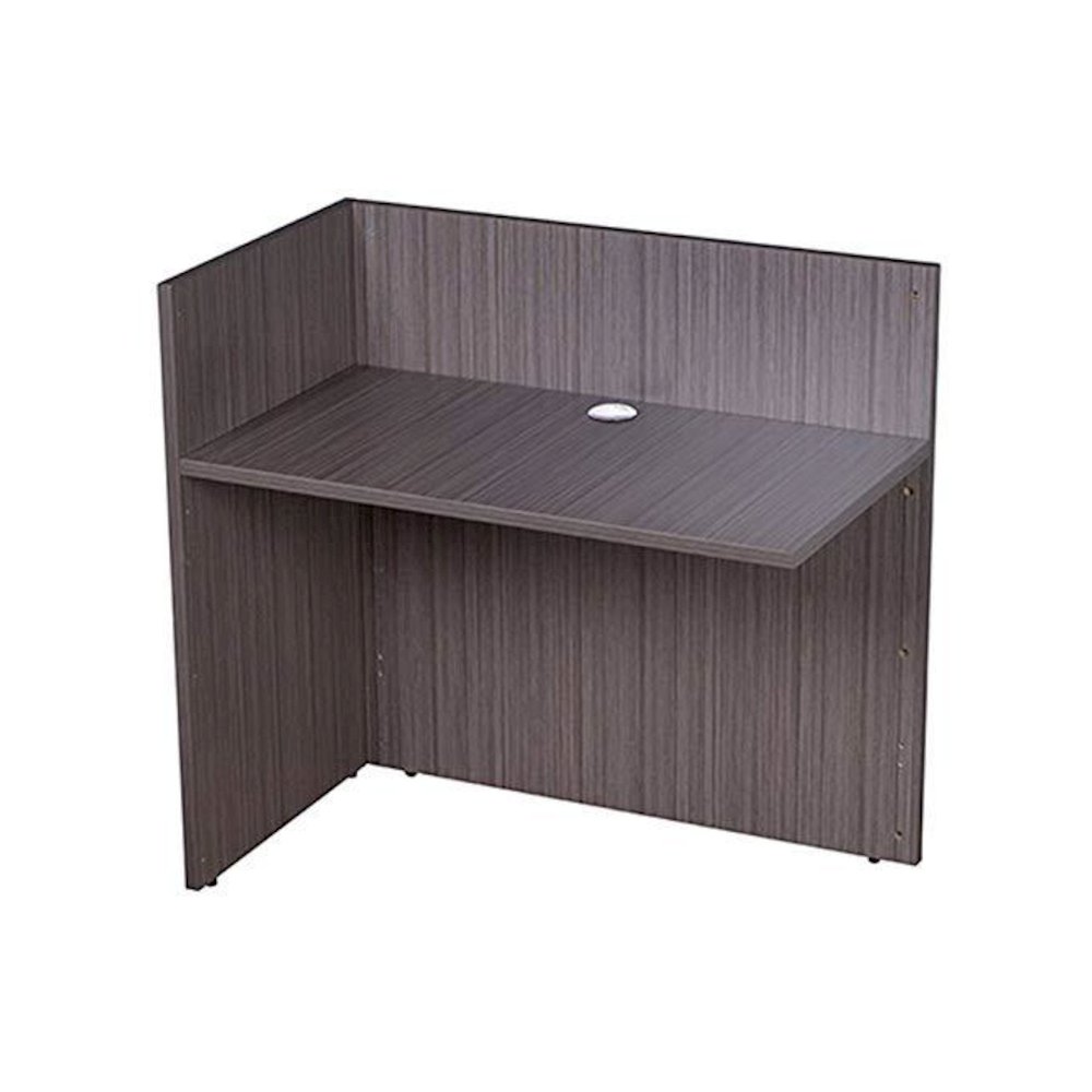 Boss Reception Return Shell, Driftwood 42W*24D. Picture 1