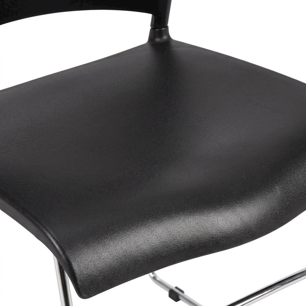 Polypropylene Stacking Chair with Chrome Sled Base for Waiting Rooms. Picture 7