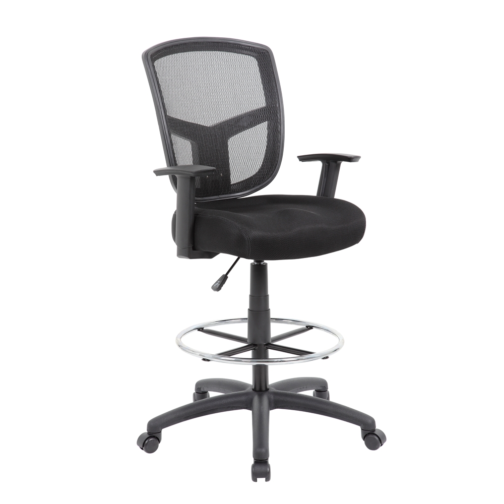 Boss Contract Mesh Drafting Stool. Picture 1