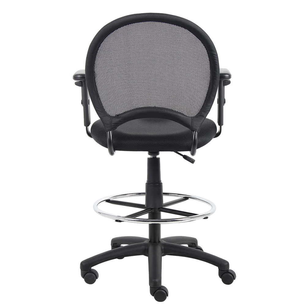 Boss Mesh Drafting Stool W/ Adjustable Arms. Picture 2