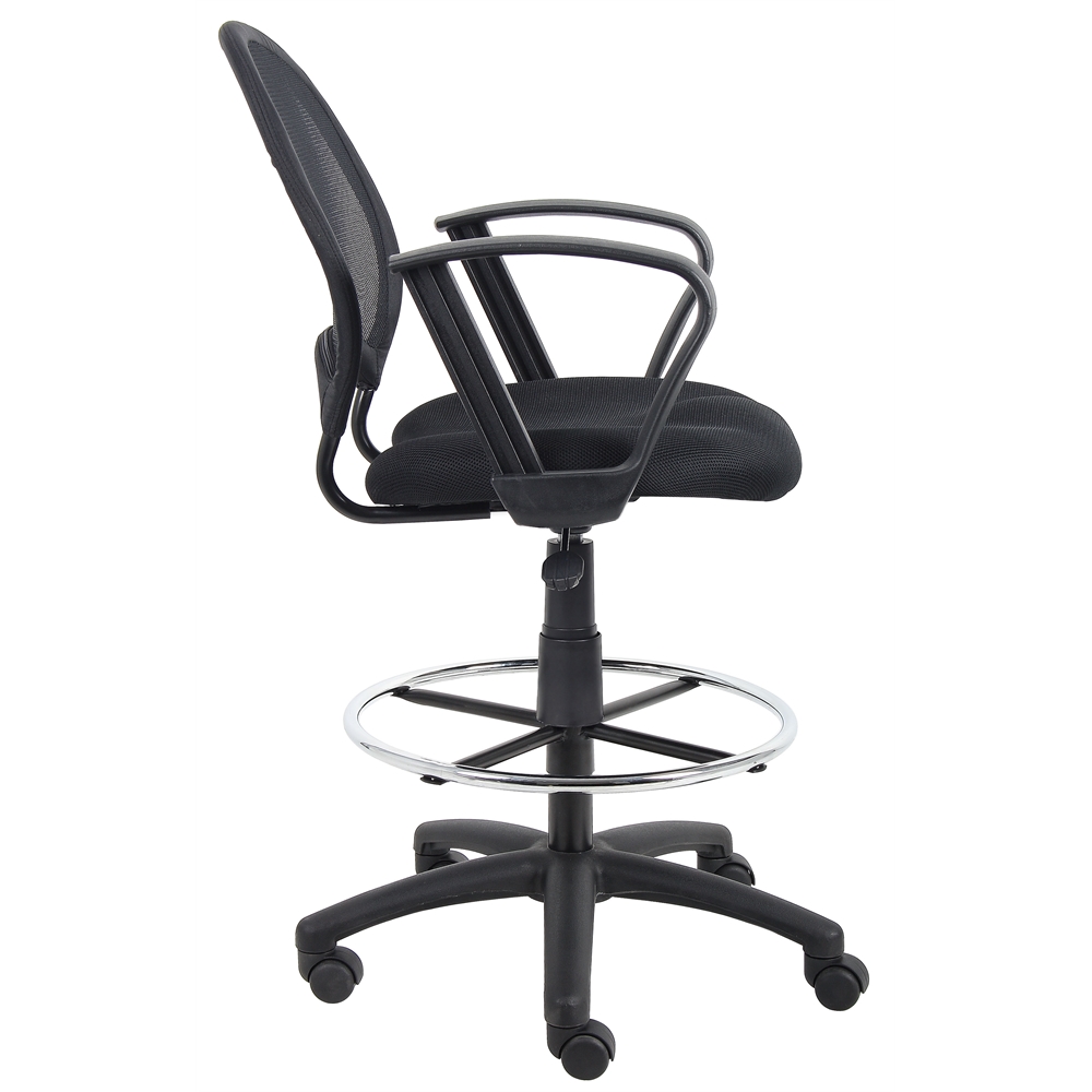 Boss Mesh Drafting Stool W/ Loop Arms. Picture 4