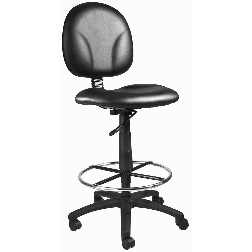 Boss Black Caressoft Drafting Stools W/Footring. Picture 1
