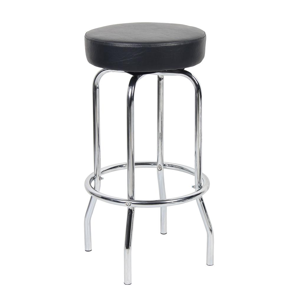 29" Chrome/Black Stool. Picture 2