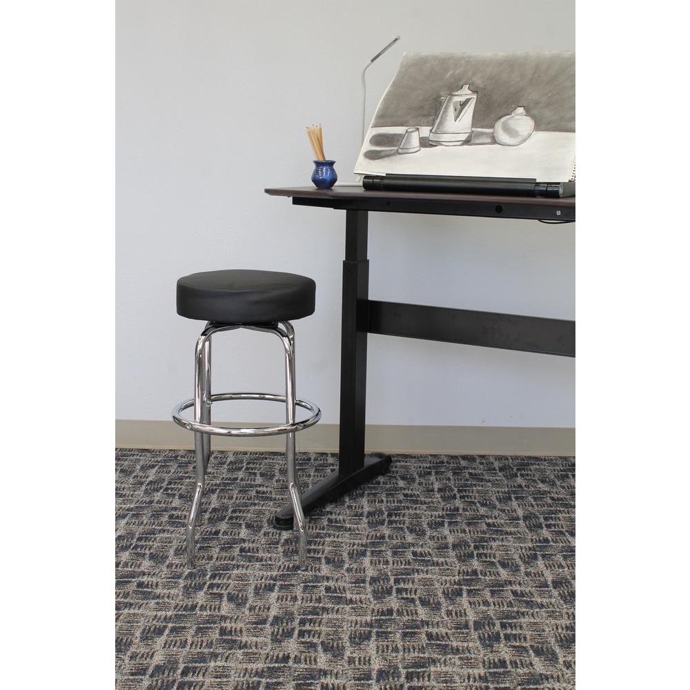 29" Chrome/Black Stool. Picture 1