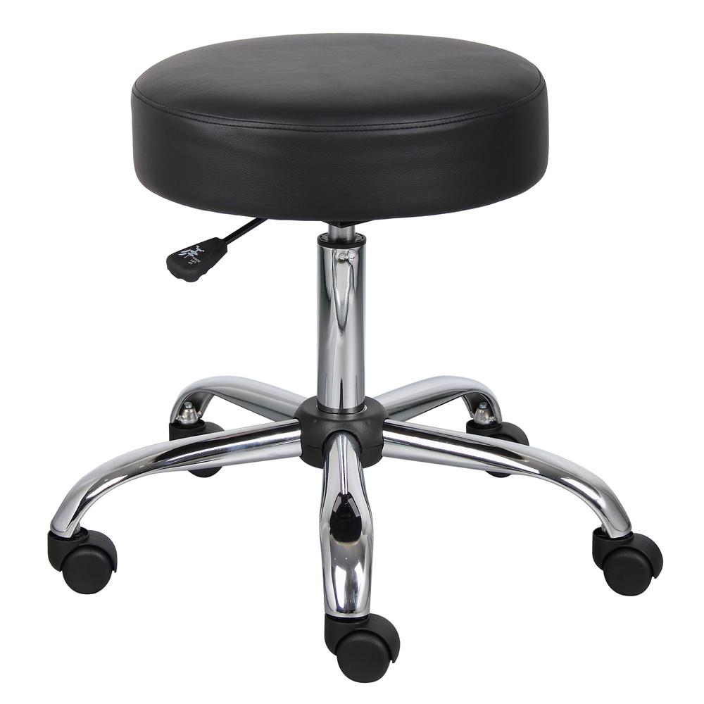 Boss Black Caressoft Medical Stool. Picture 1