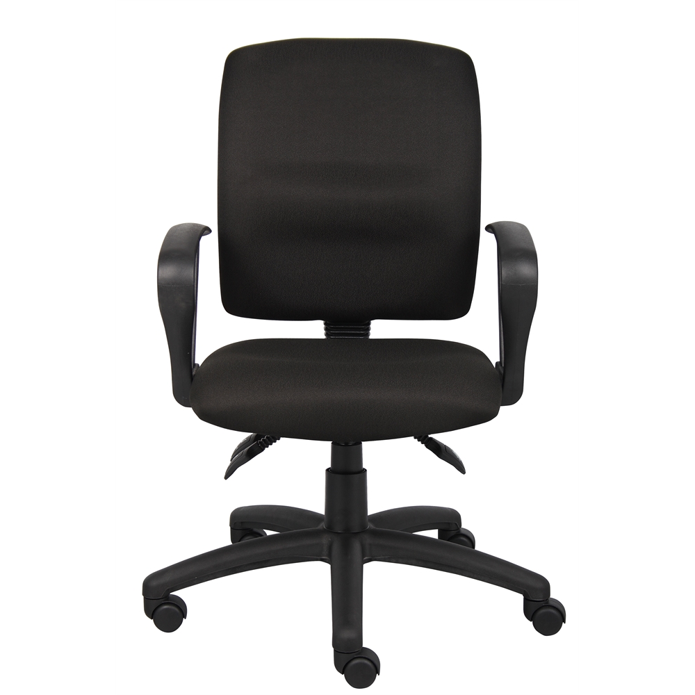 Boss Multi-Function Fabric Task Chair W/Loop Arms. Picture 3