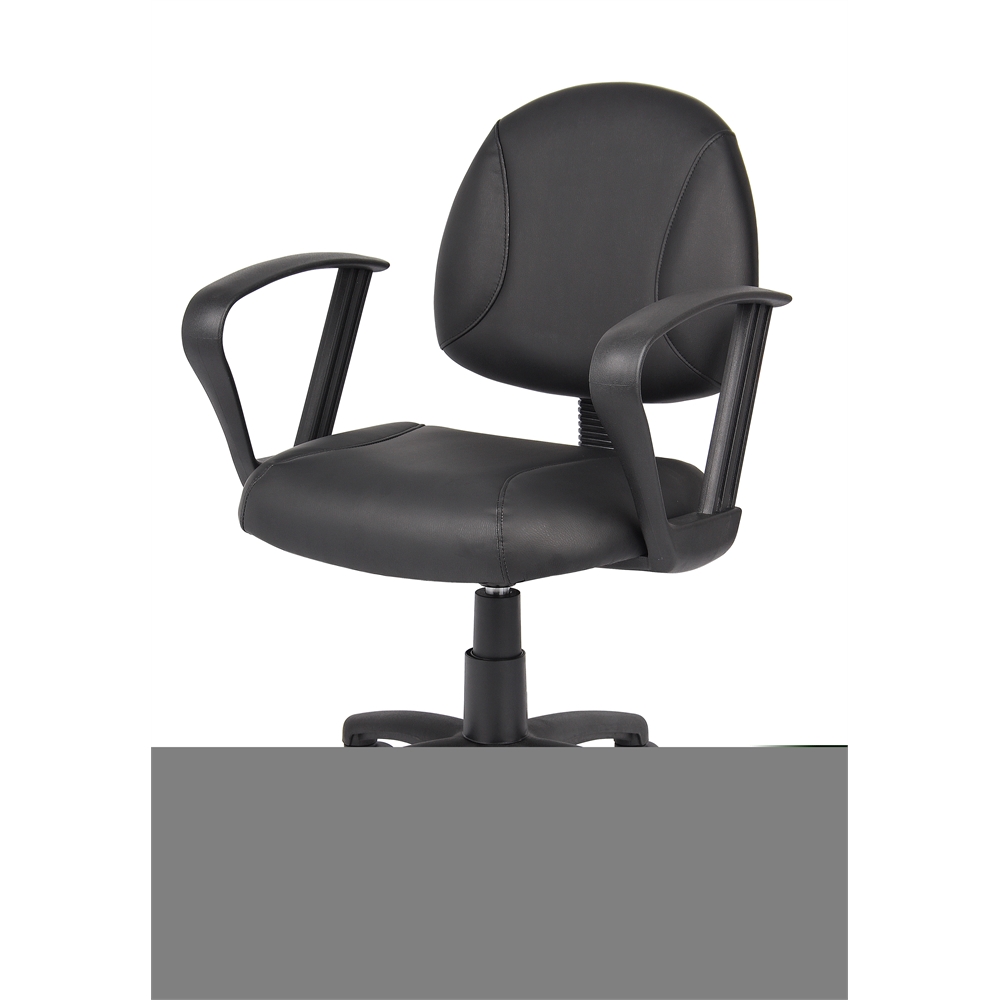 Boss Black Posture Chair W/ Loop Arms. Picture 5