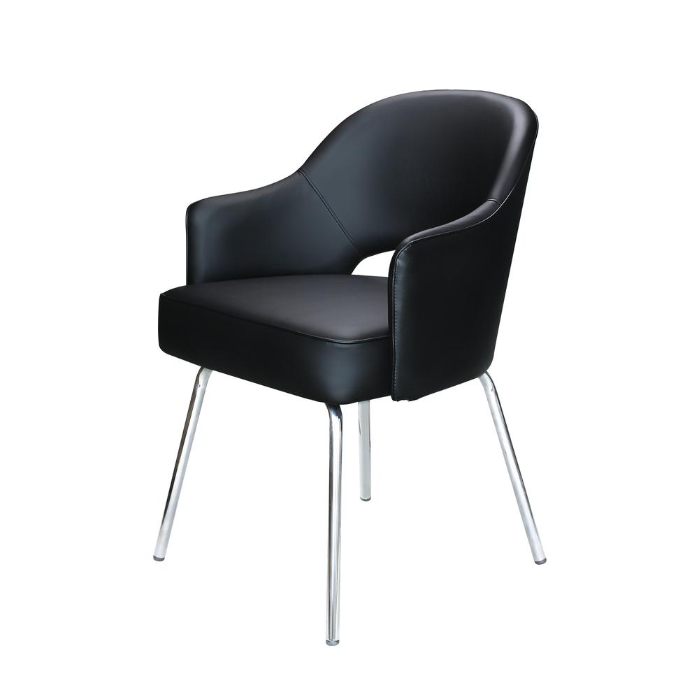 Black CaressoftPlus Guest Chair. Picture 2