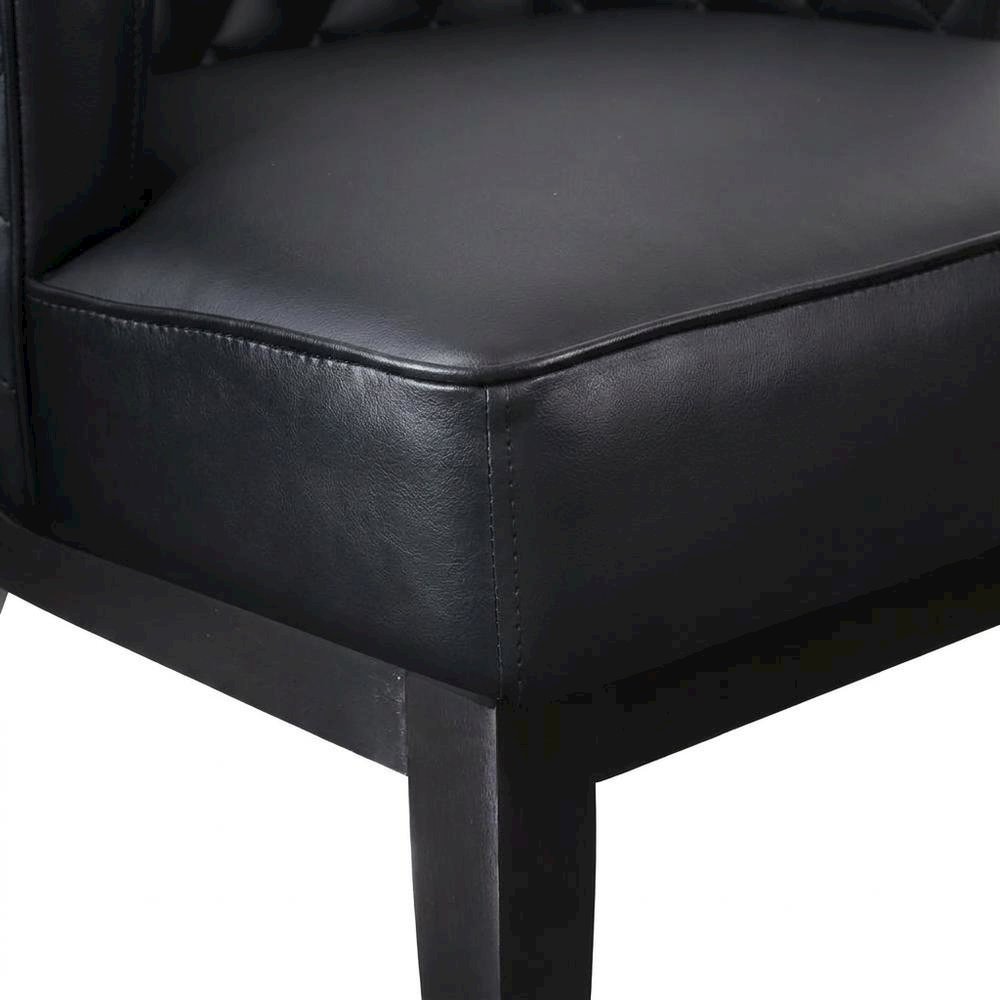 Plush Upholstered Accent Chair with Cushioned Back for Dining Room. Picture 7