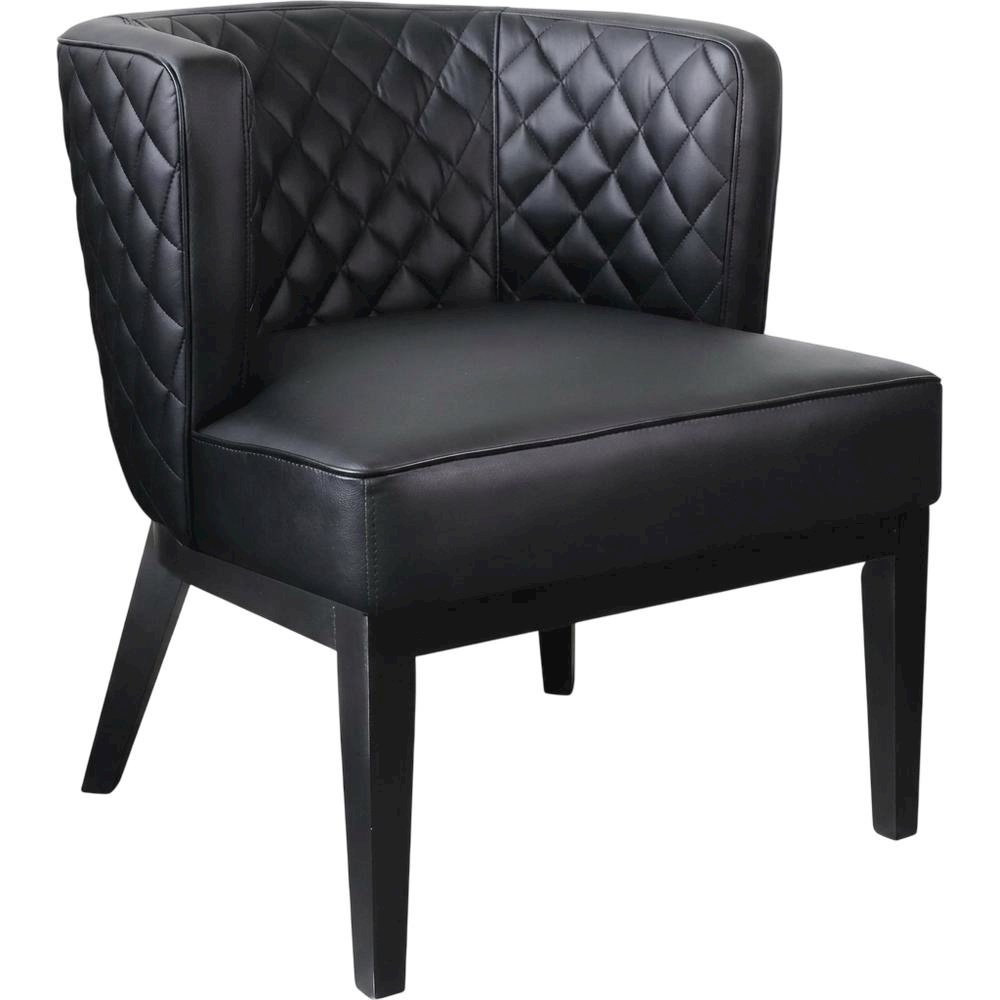 Plush Upholstered Accent Chair with Cushioned Back for Dining Room. Picture 4