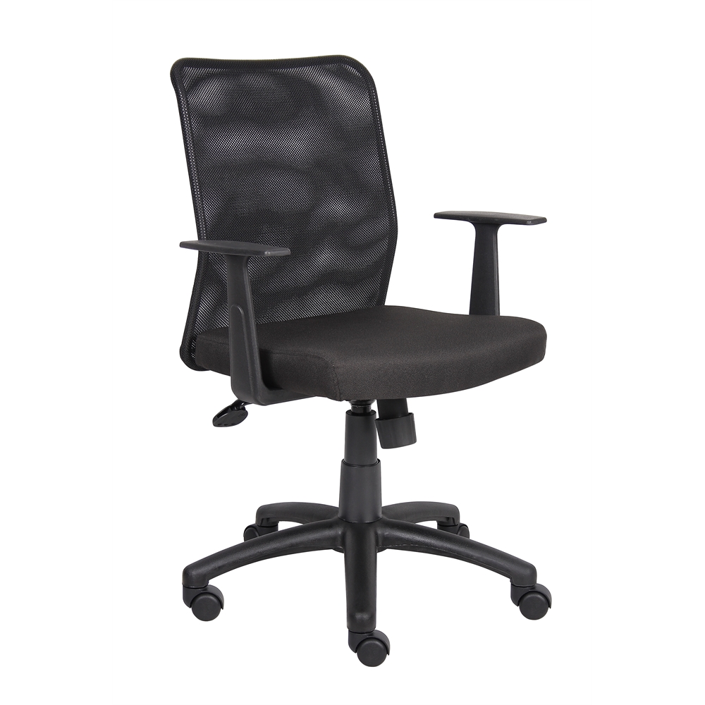 Boss Budget Mesh Task Chair W/ T-Arms. Picture 1