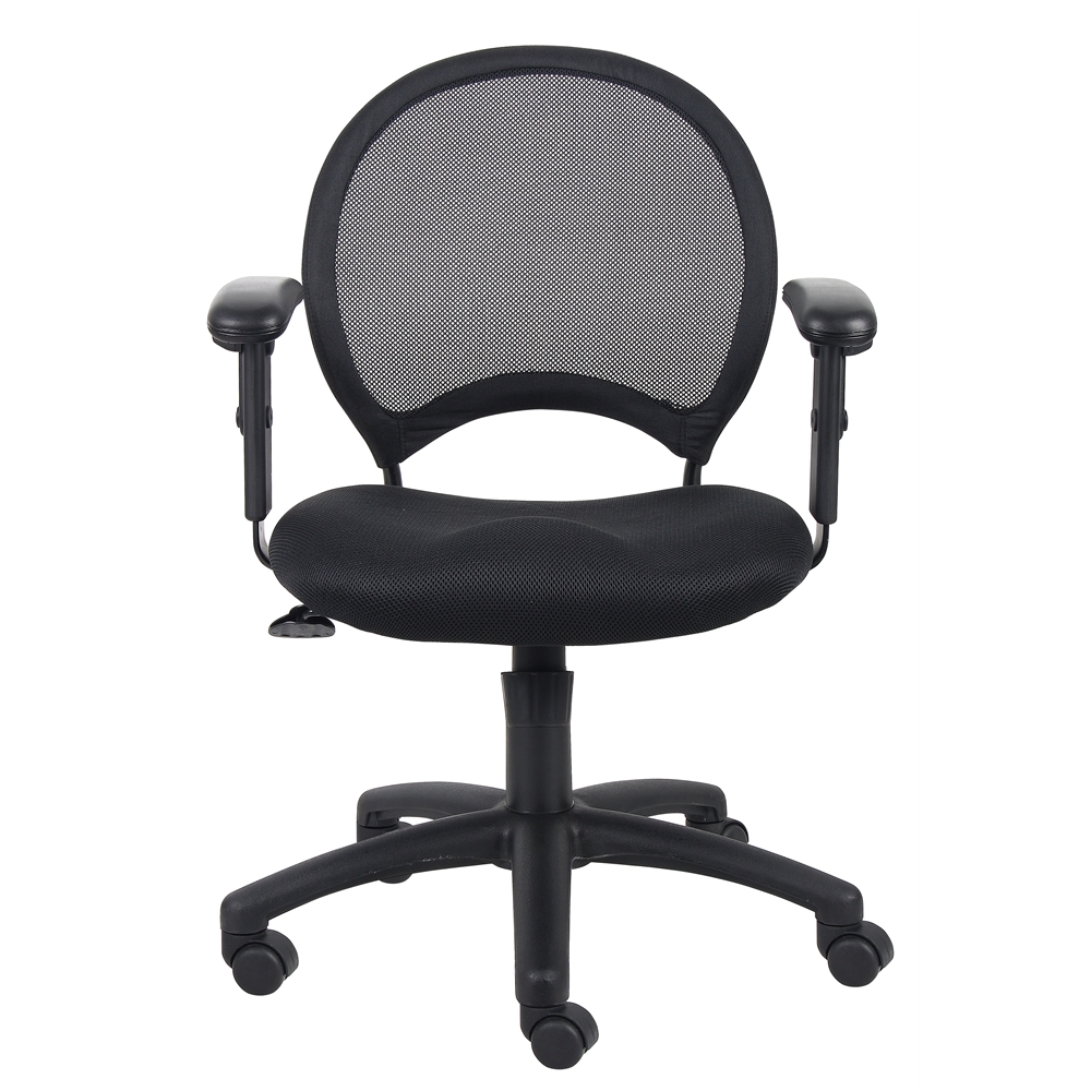 Boss Mesh Chair With Adjustable Arms. Picture 3