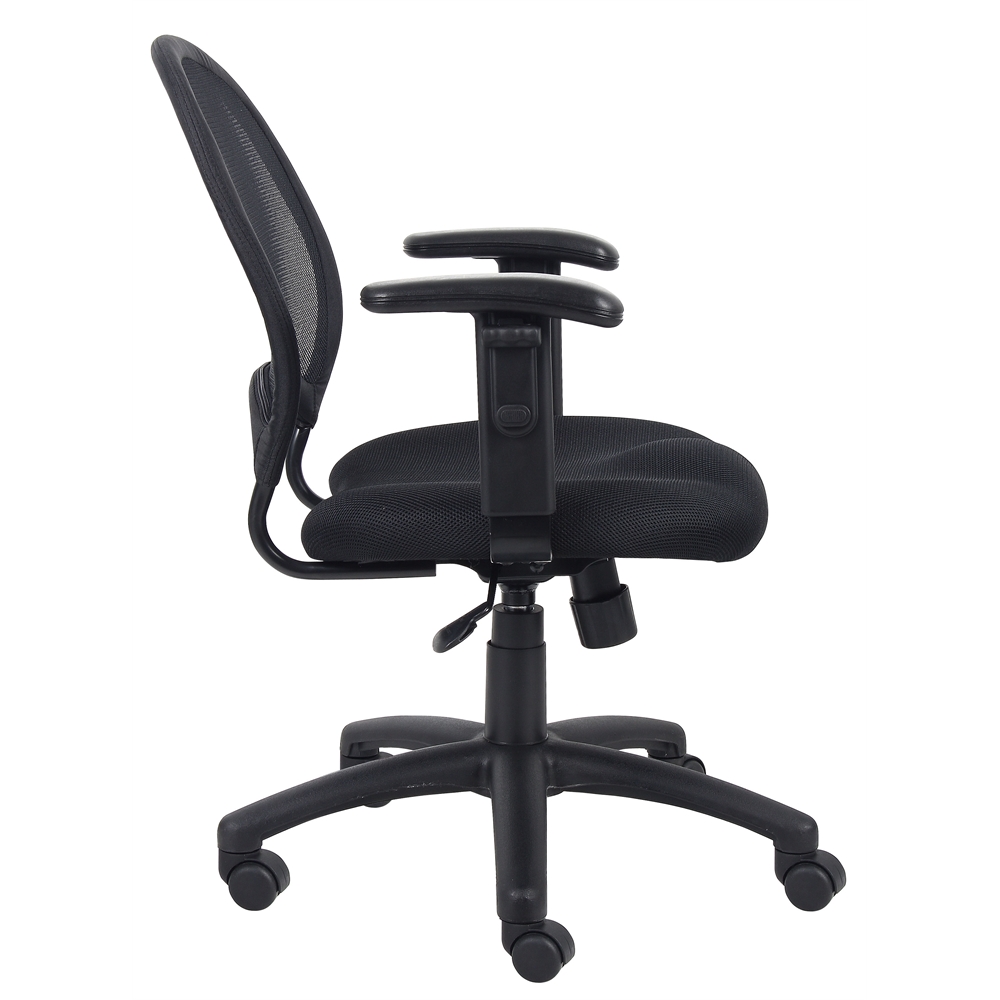 Boss Mesh Chair With Adjustable Arms. Picture 6