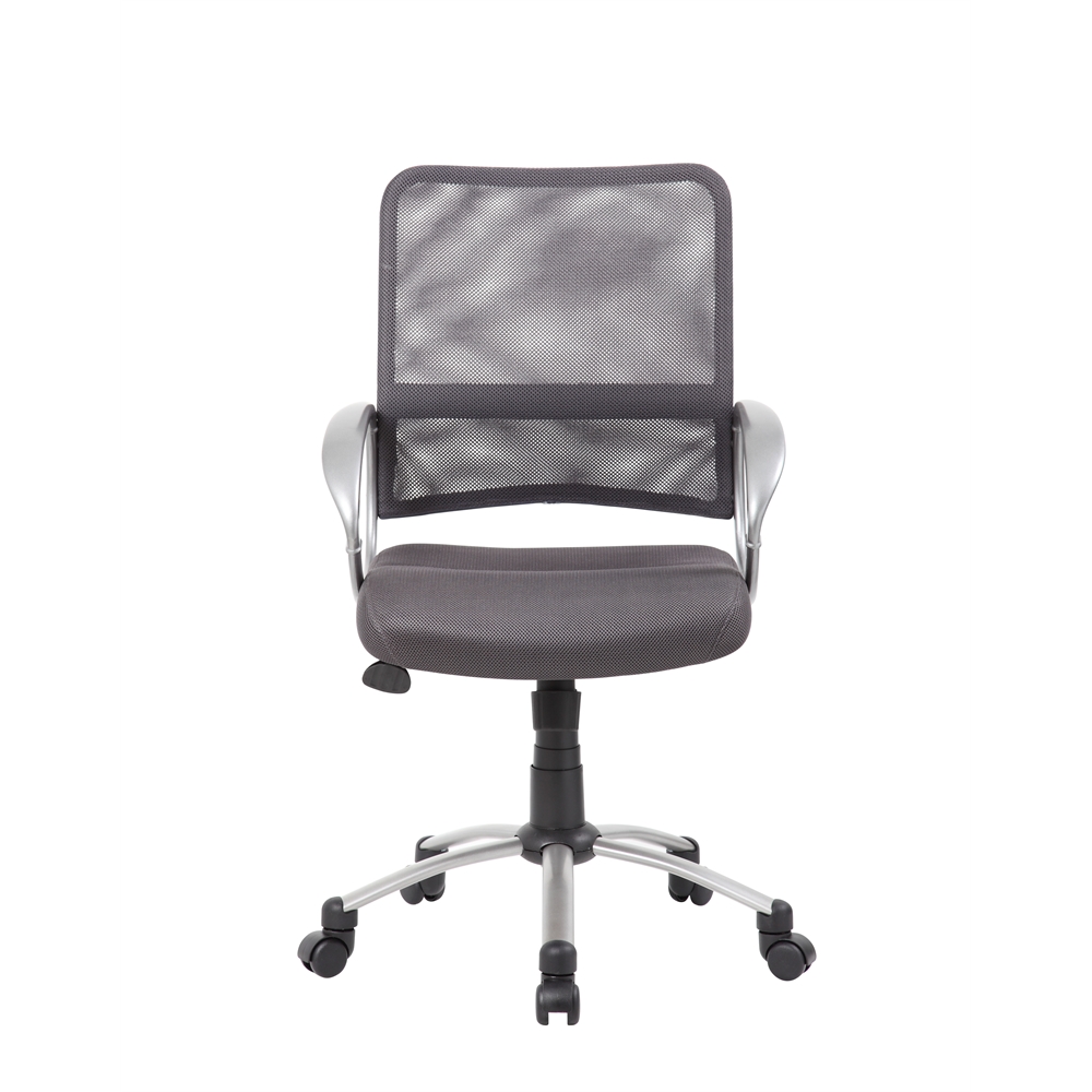 Boss Mesh Back W/ Pewter Finish Task Chair. Picture 3
