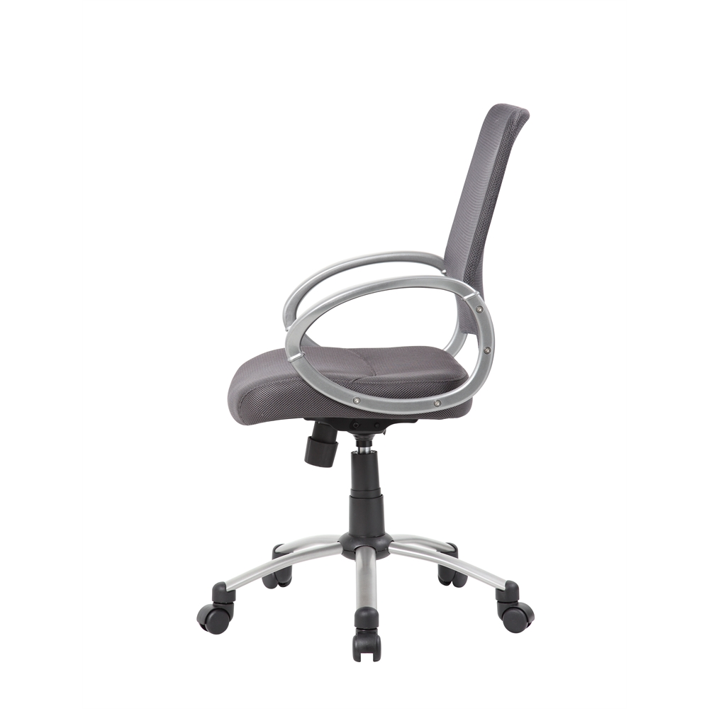 Boss Mesh Back W/ Pewter Finish Task Chair. Picture 5