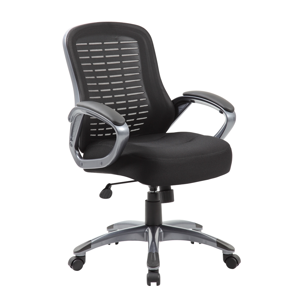 Boss Ribbed High Back Mesh Chair. Picture 7