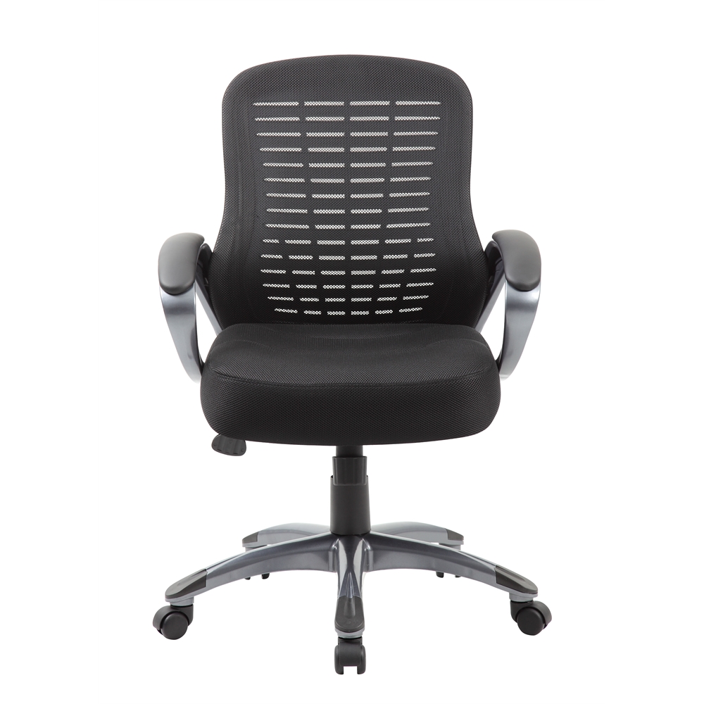 Boss Ribbed High Back Mesh Chair. Picture 3