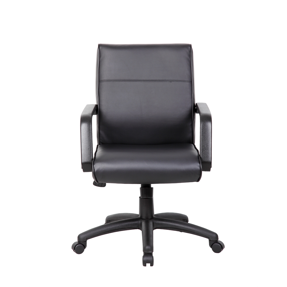 Boss Mid Back Executive Chair In LeatherPlus. Picture 3