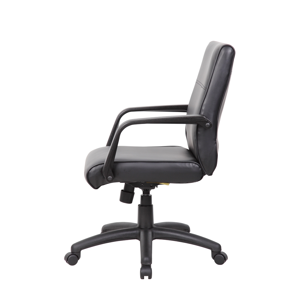 Boss Mid Back Executive Chair In LeatherPlus. Picture 5