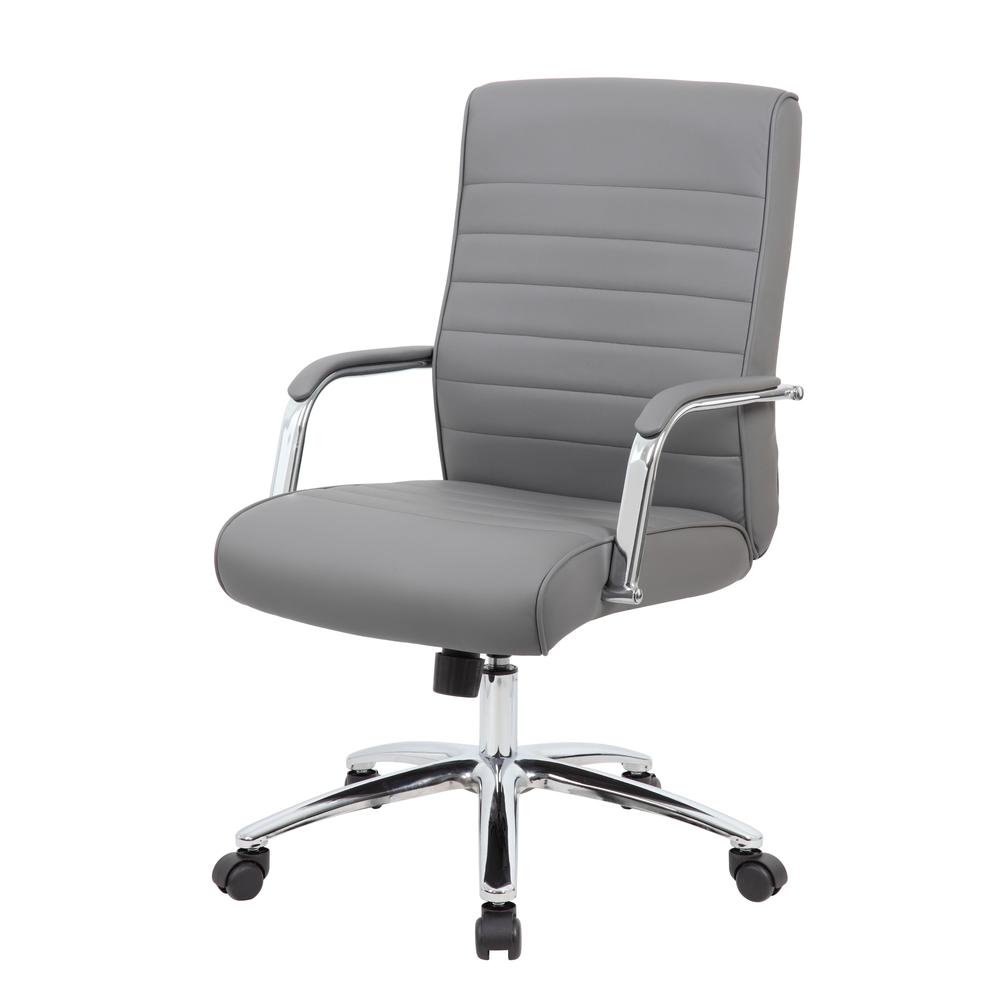 Boss Modern Executive Conference Chair - Grey. Picture 5