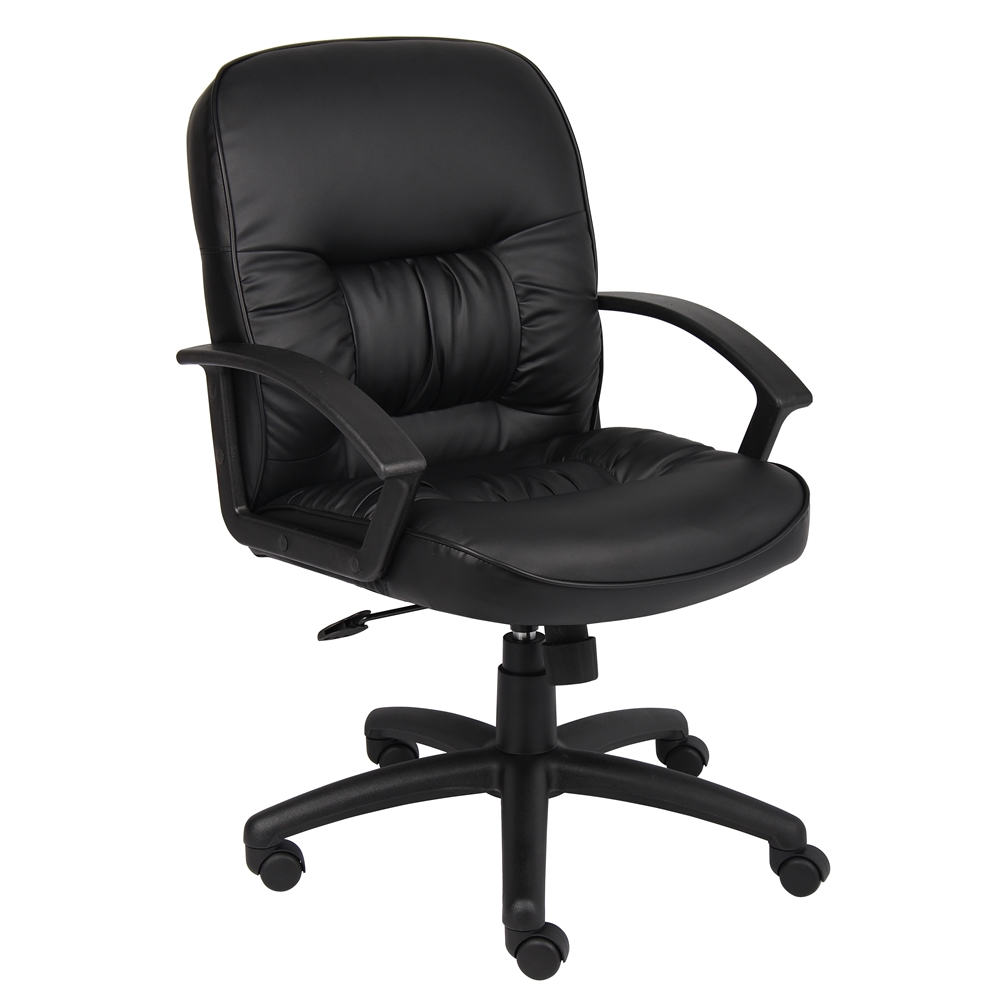 Boss Mid Back LeatherPlus Chair. Picture 1