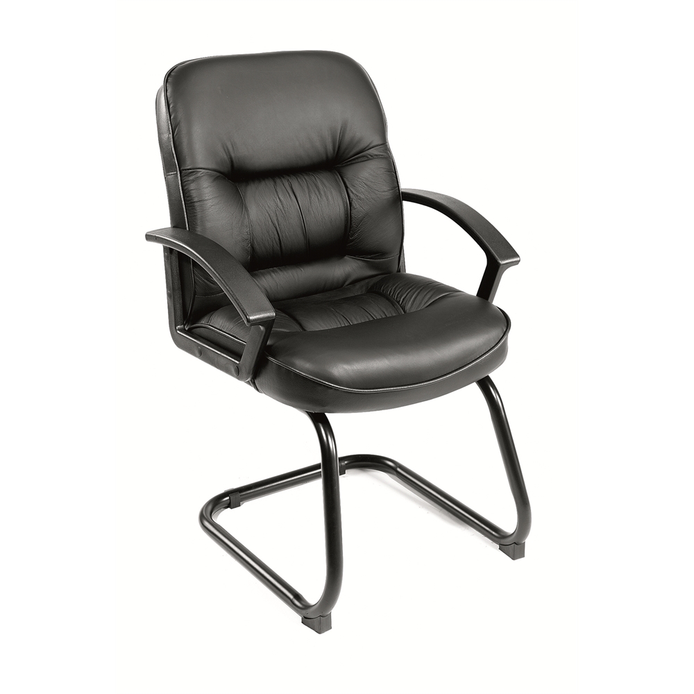 Boss Mid Back LeatherPlus Guest Chair. Picture 1