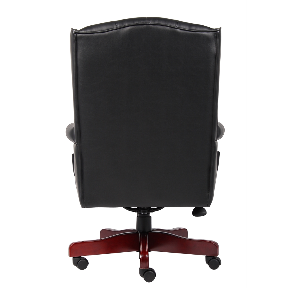 Boss Wingback Traditional Chair In Black. Picture 2