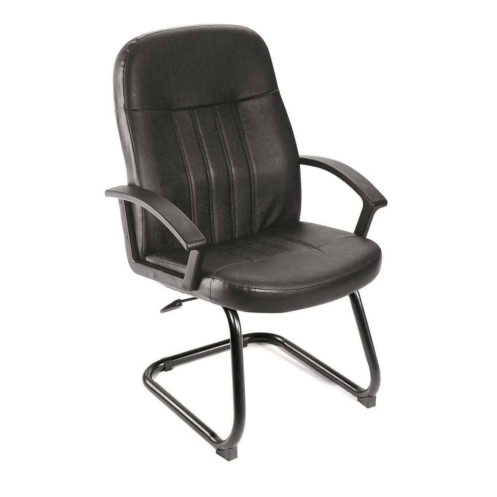 Boss Executive Leather Budget Guest Chair. Picture 1