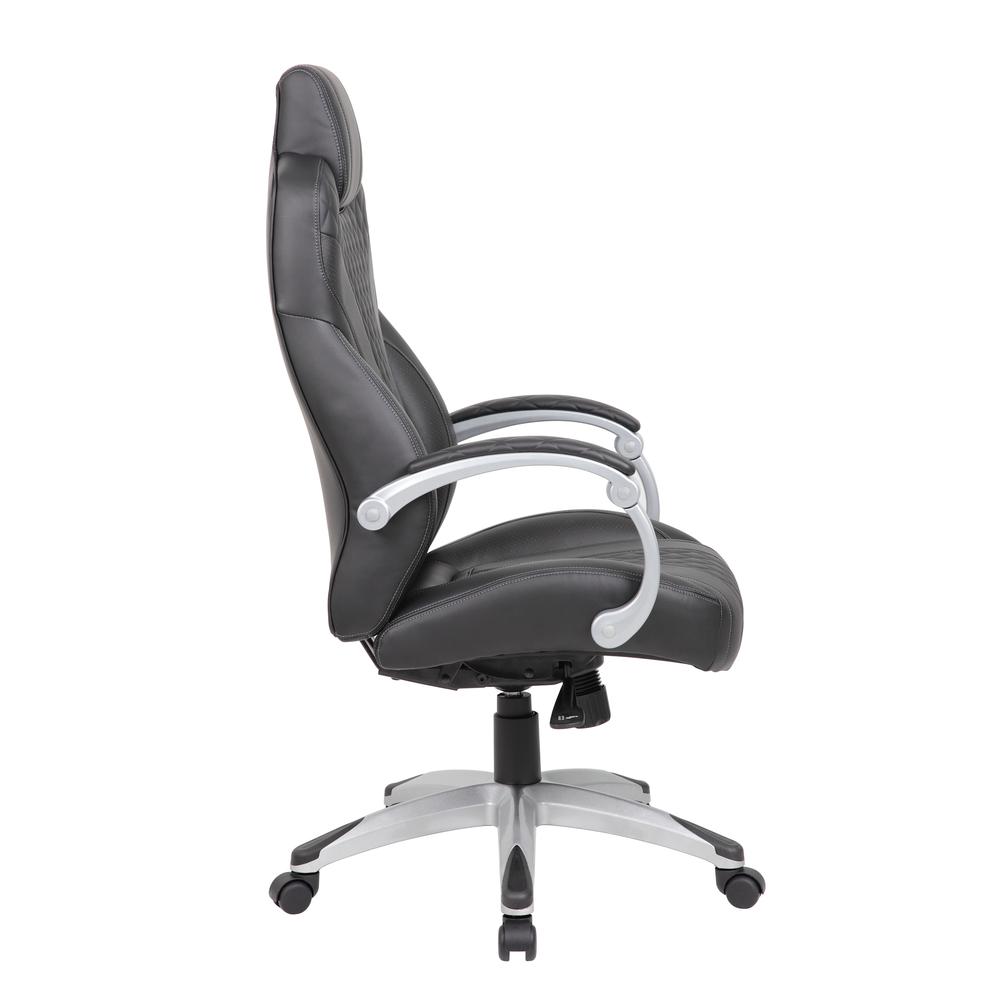 Boss Executive Hinged Arm Chair - Black. Picture 1